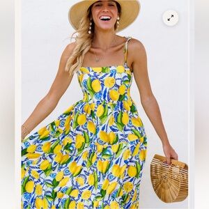 Kenny Flowers Positano Resort Dress, L